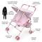 Badger Basket Folding Double Doll Umbrella Stroller - Pink/Gingham